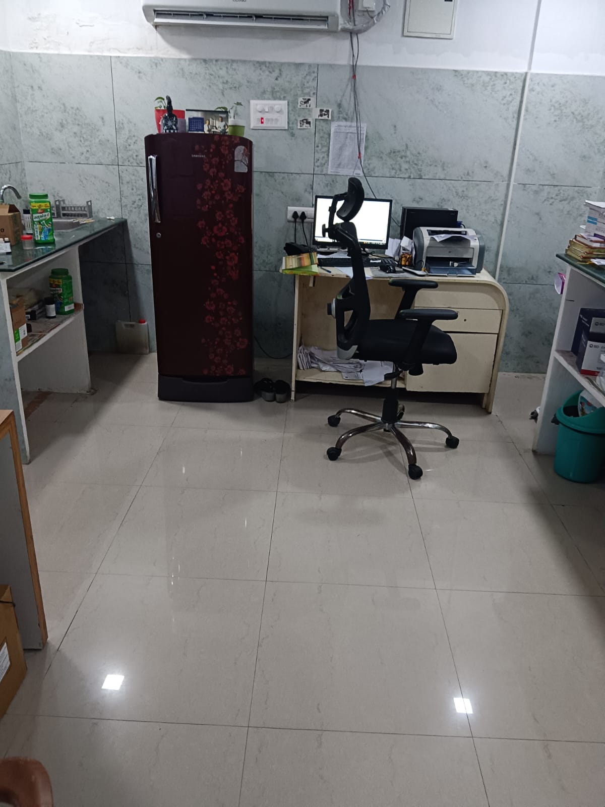 Blood & sample testing area